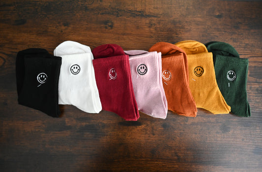 Toddler Smiley Face Socks