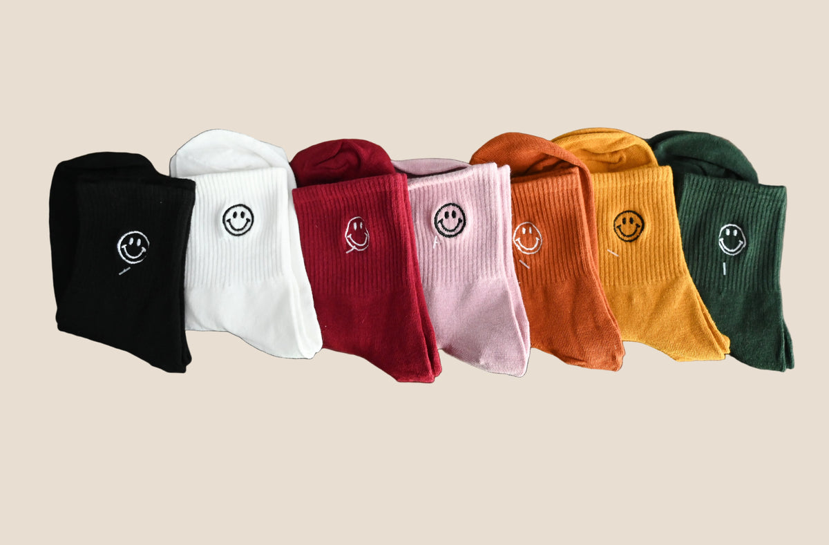 Toddler Smiley Face Socks