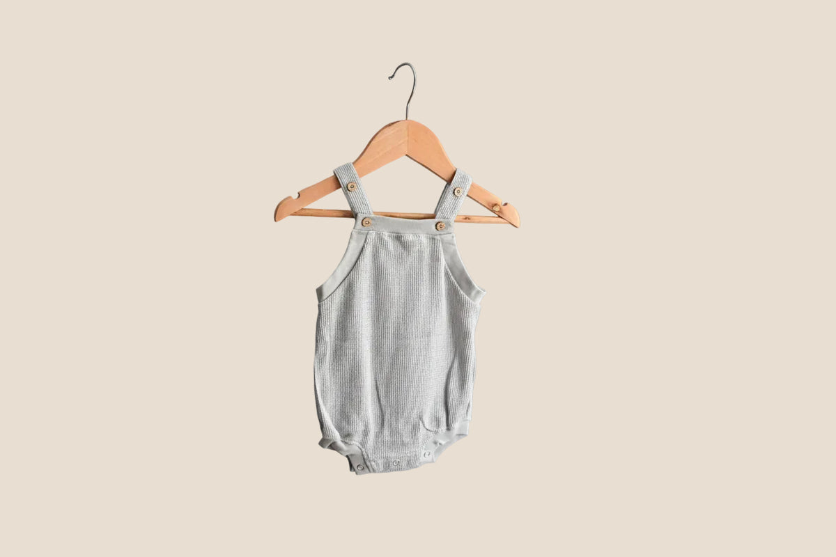 Waffle Overall Onesie