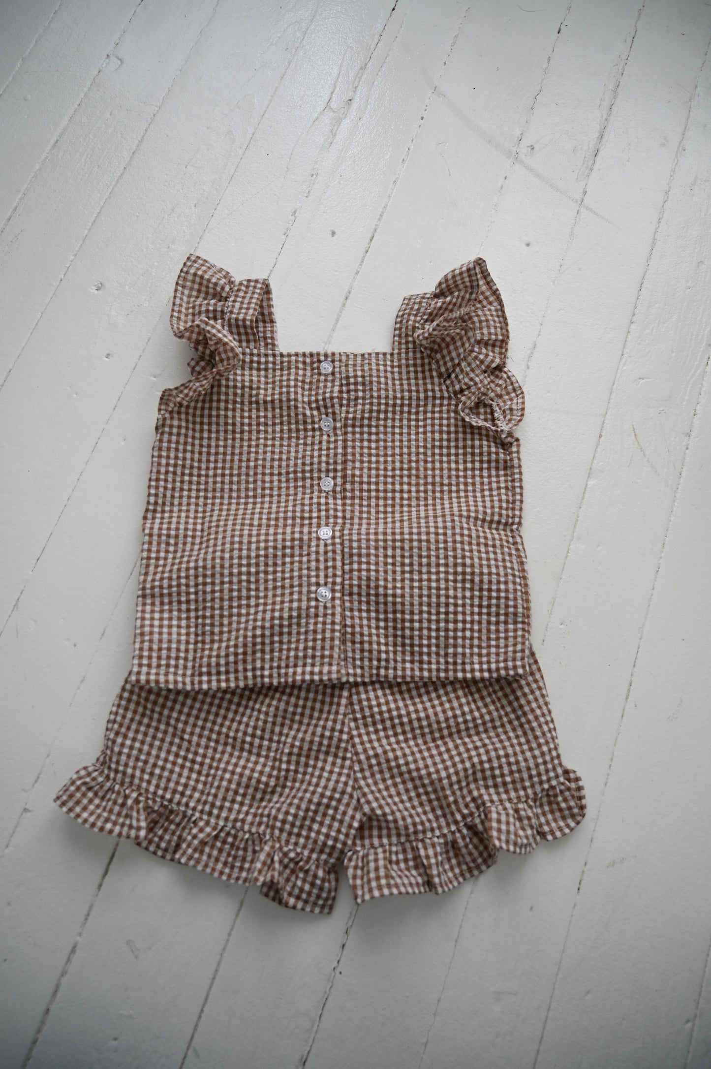 Plaid Two Piece Short Set