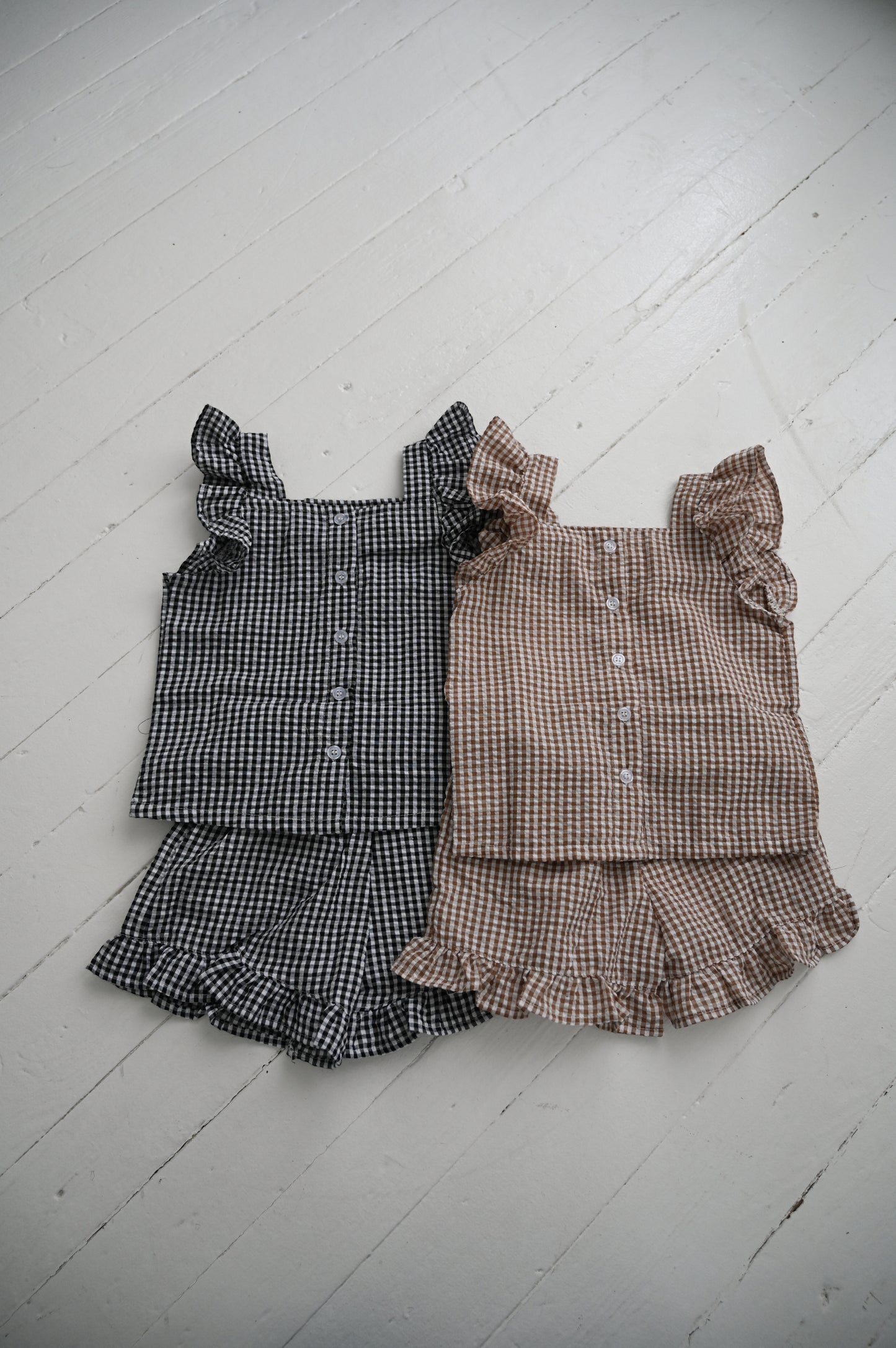Plaid Two Piece Short Set