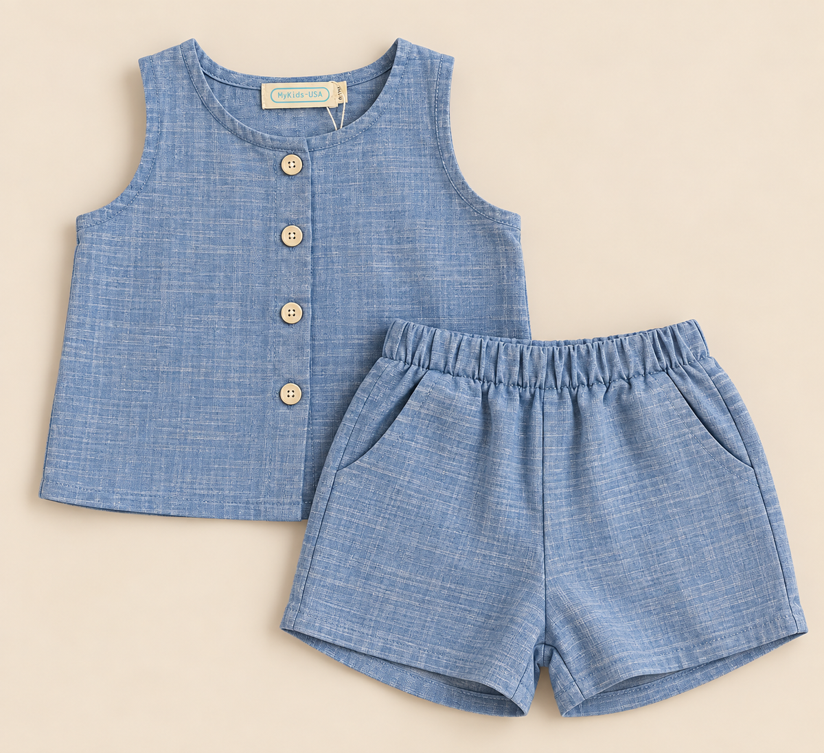 Front Button Down Two Piece Set