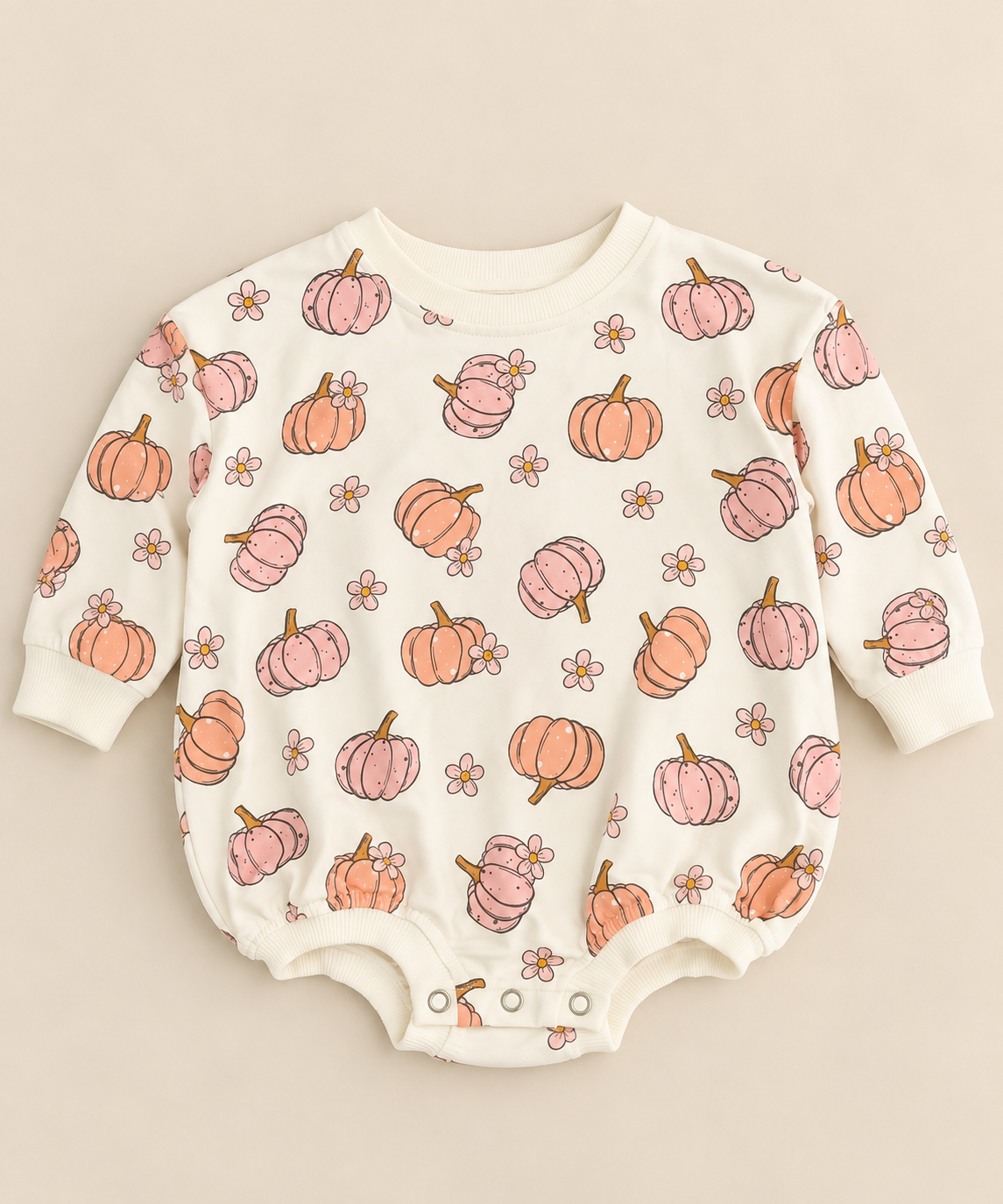 Fall Pumpkin Bubble Romper