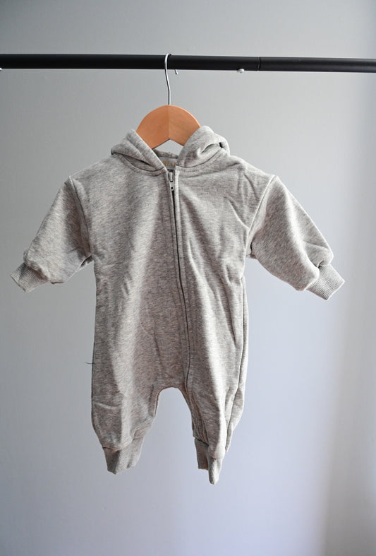 Hooded Full Zip Jumpsuit