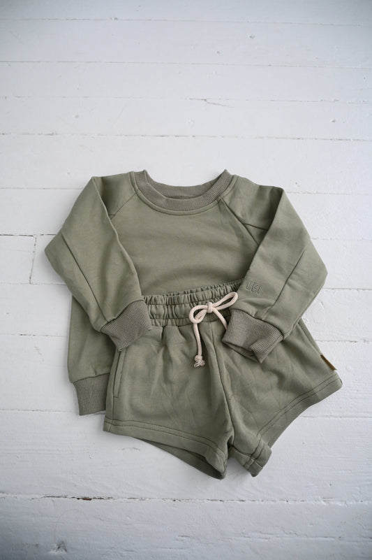 Crewneck Sweatshirt & Short Set