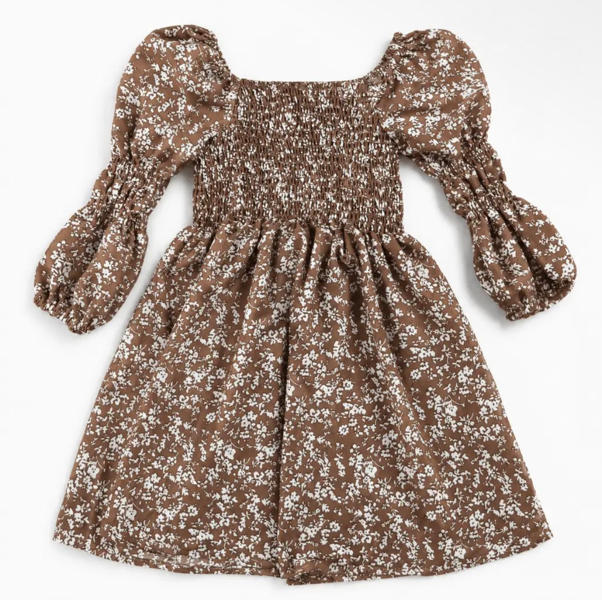 Floral Brown Dress