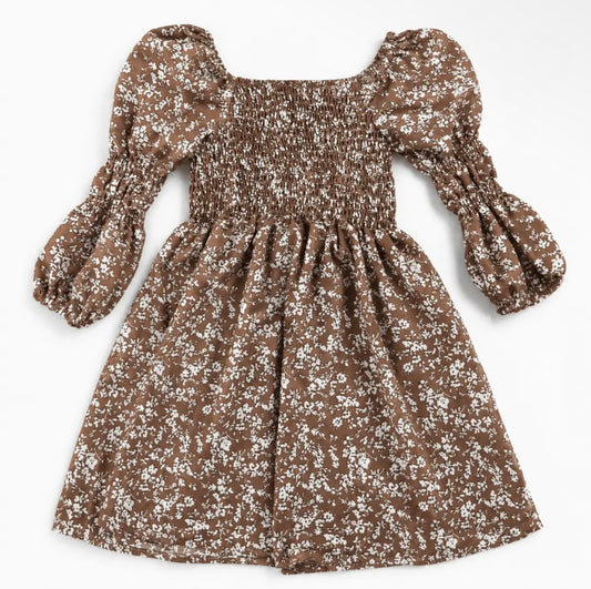 Floral Brown Dress
