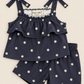 Two Piece Navy Floral Set