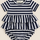Striped Ruffled Romper