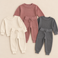 Waffle Knit Two Piece Set