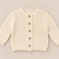 Scalloped Edge Knit Cardigan