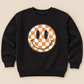 Checkered Smiley Face Sweatshirt