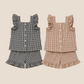 Plaid Two Piece Short Set