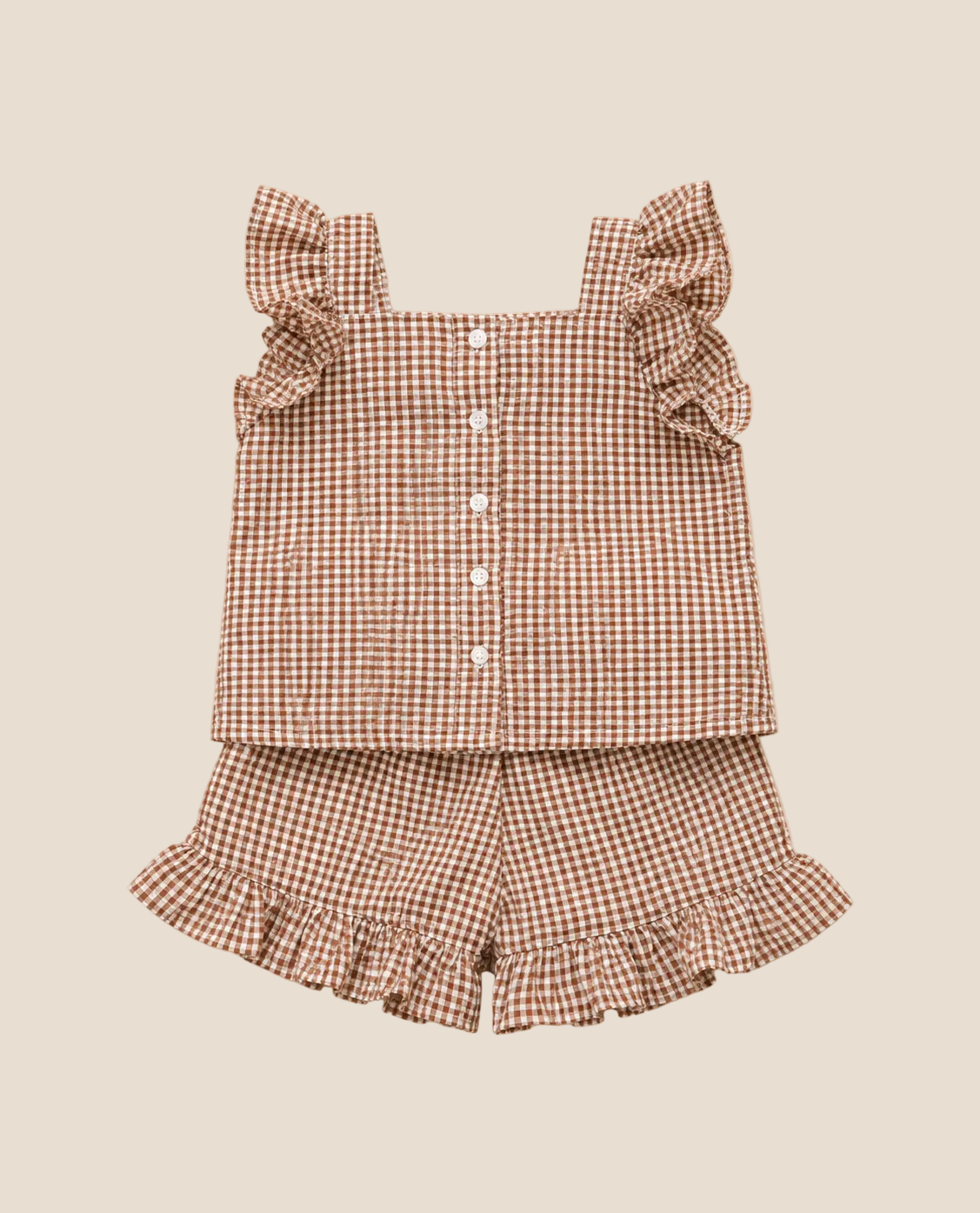Plaid Two Piece Short Set