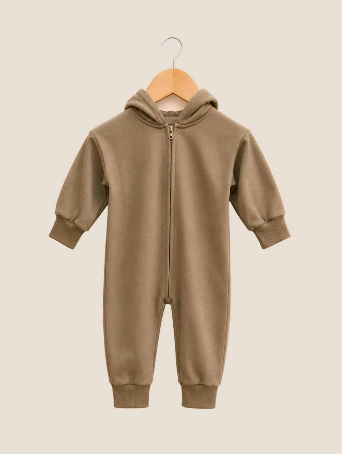 Hooded Full Zip Jumpsuit